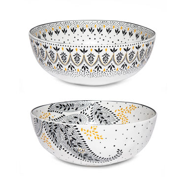 Sara Miller Artisanne Noir Set of 2 Large Bowls Sara Miller Artisanne Noir Set of 2 Large Bowls